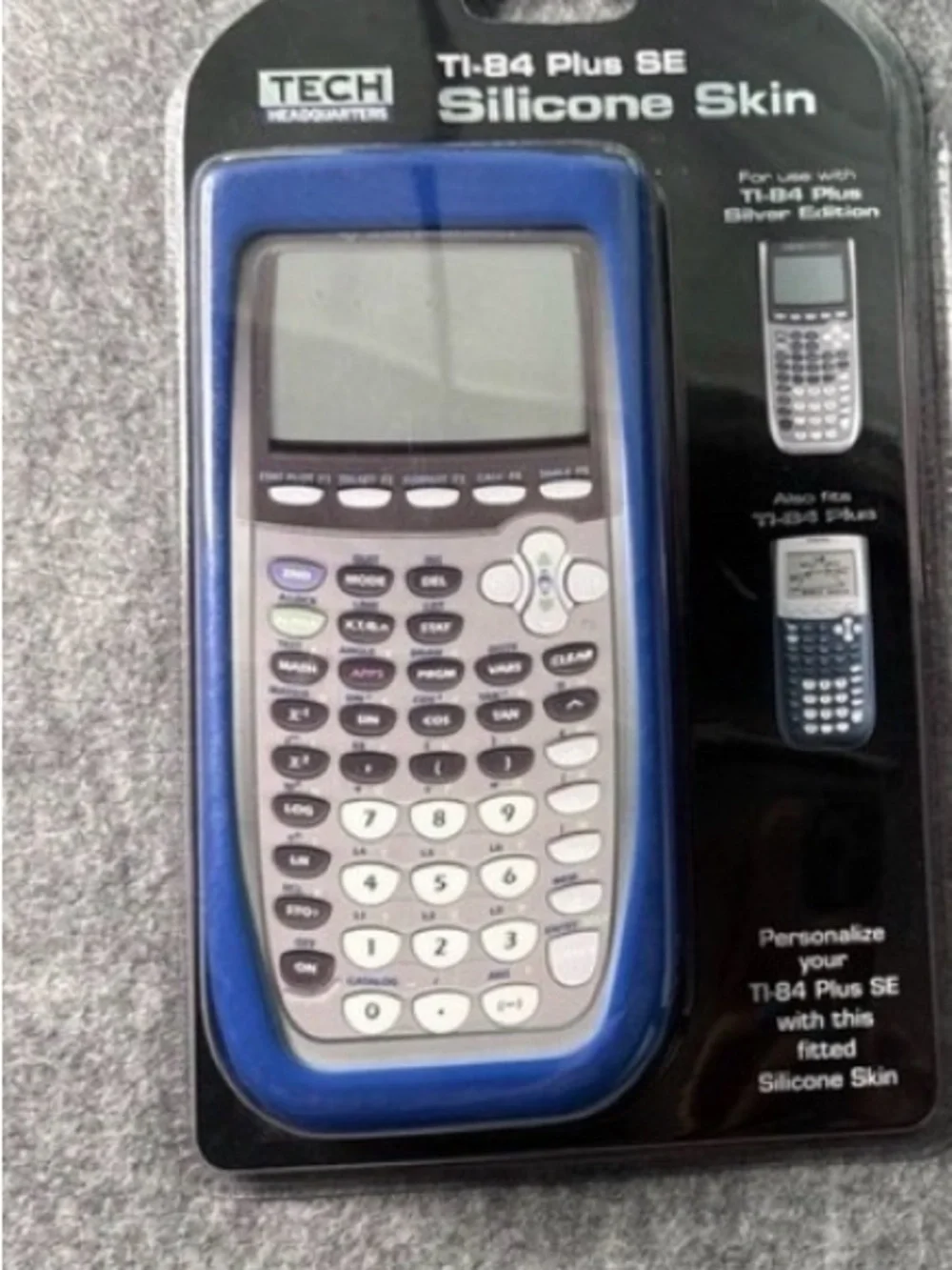 Blue Silicone Skin for TI-84 Plus SE calculator case new